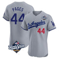 tocy LA.Dodgers #44 Andy Pages Player Gray World Series Limited Elite Home Stitched Jerseys