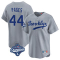tocy LA.Dodgers #44 Andy Pages Player Gray World Series Meet Game Limited Home Stitched Jerseys