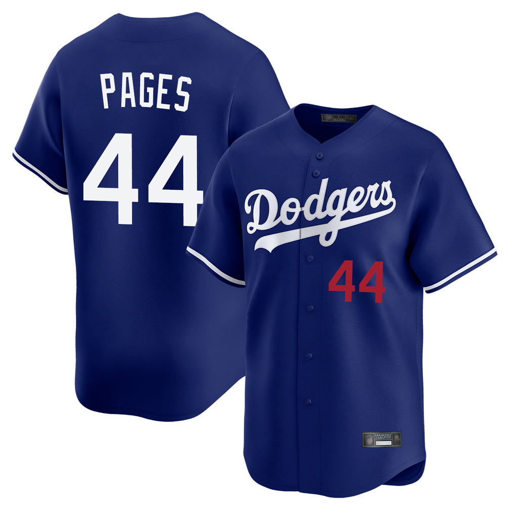 tocy LA.Dodgers #44 Andy Pages Player Royal Limited Home Stitched Jerseys