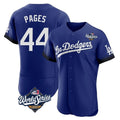 tocy LA.Dodgers #44 Andy Pages Player Royal World Series City Connect Elite Home Stitched Jerseys