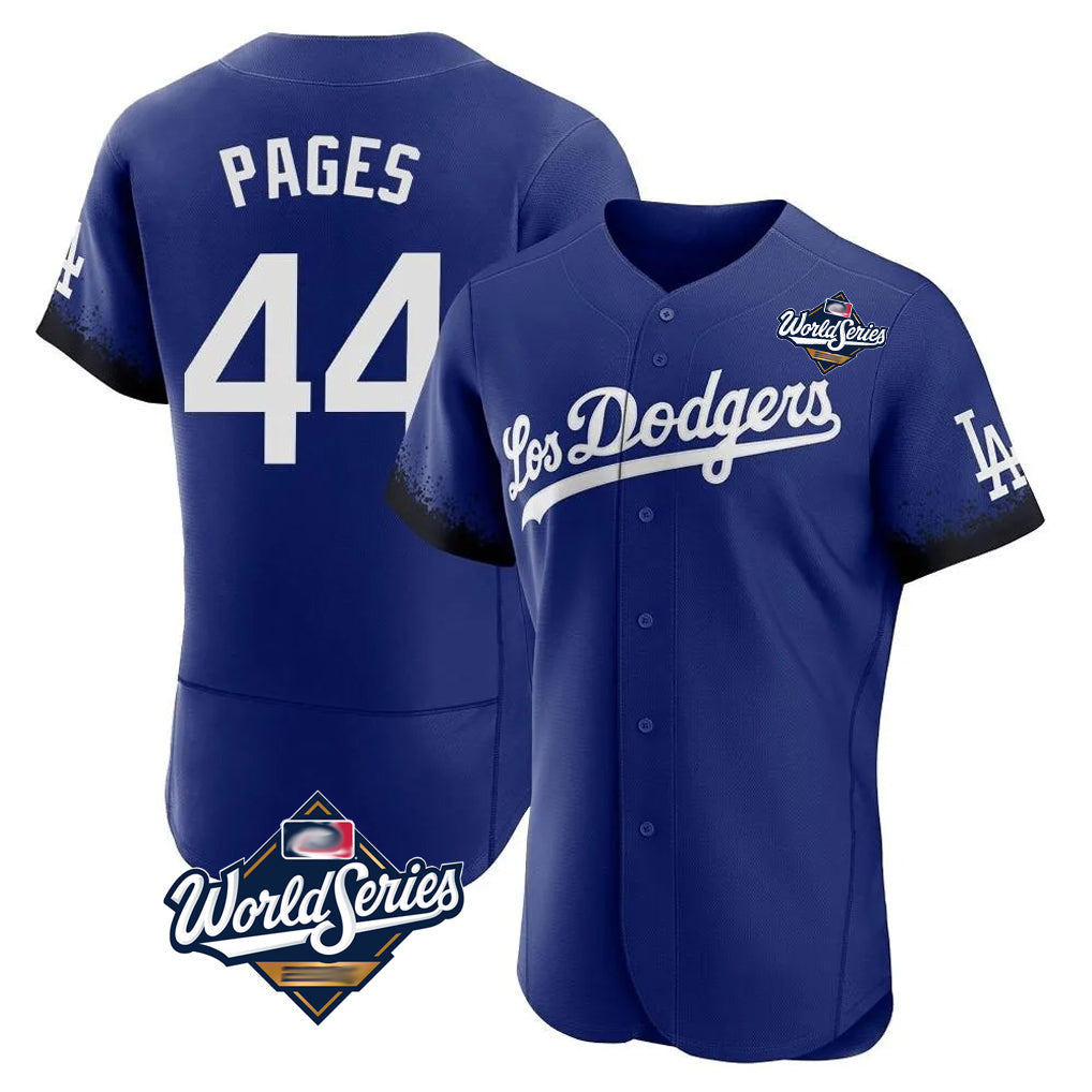 tocy LA.Dodgers #44 Andy Pages Player Royal World Series City Connect Elite Home Stitched Jerseys