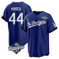 tocy LA.Dodgers #44 Andy Pages Player Royal World Series City Connect Home Game Stitched Jerseys