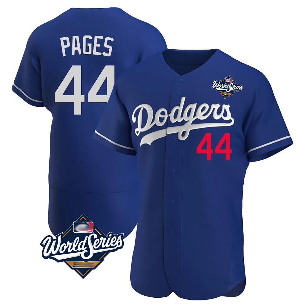 tocy LA.Dodgers #44 Andy Pages Player Royal World Series Limited Elite Home Stitched Jerseys