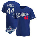tocy LA.Dodgers #44 Andy Pages Player Royal World Series Meet Limited Elite Home Stitched Jerseys