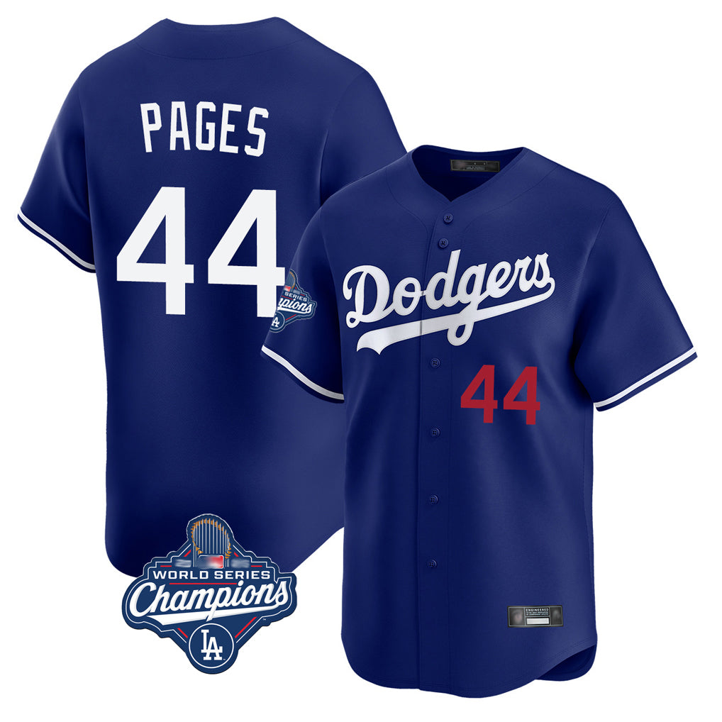 tocy LA.Dodgers #44 Andy Pages Player Royal World Series Meet Limited Home Stitched Jerseys