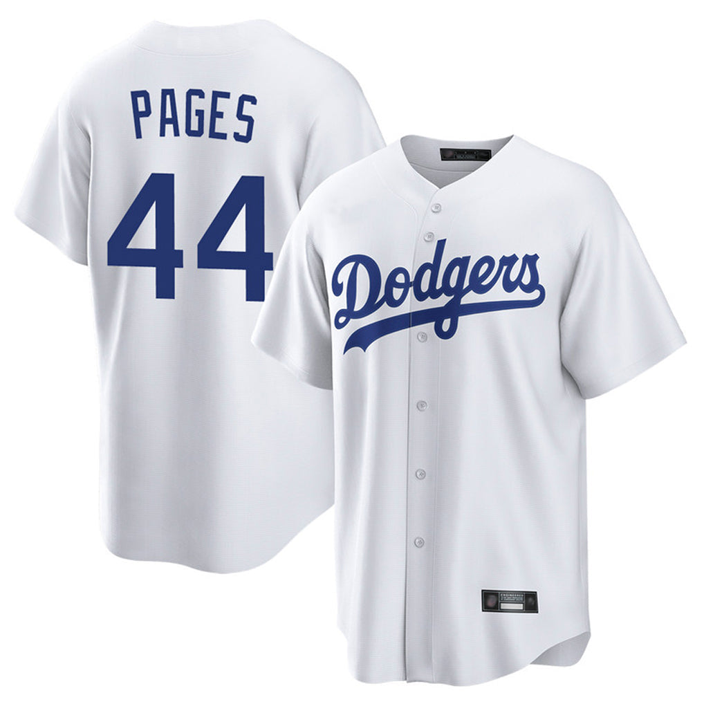 tocy LA.Dodgers #44 Andy Pages Player White Game Home Stitched Jerseys