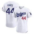 tocy LA.Dodgers #44 Andy Pages Player White Limited Elite Home Stitched Jerseys