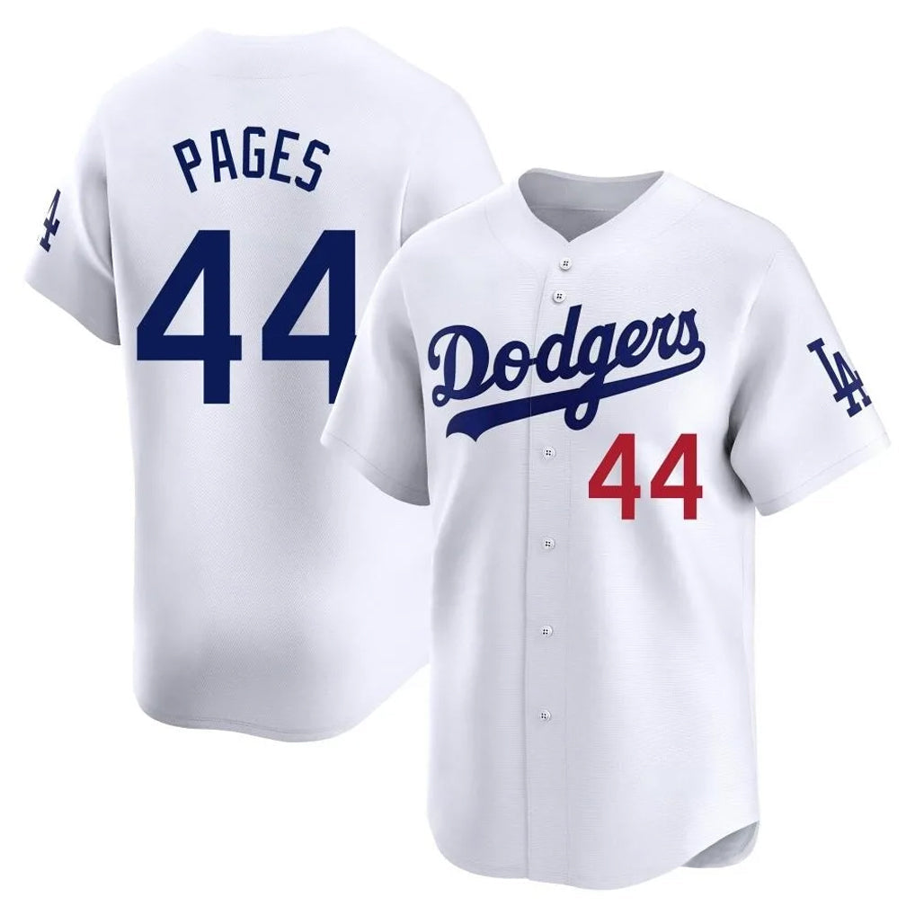 tocy LA.Dodgers #44 Andy Pages Player White Limited Home Stitched Jerseys