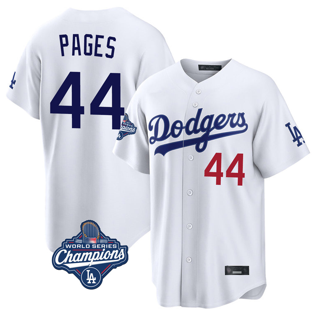 tocy LA.Dodgers #44 Andy Pages Player White World Series Meet Home Game Stitched Jerseys