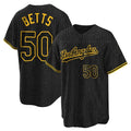 tocy LA.Dodgers #50 Mookie Betts Player Black Gold Limited Home Stitched Jerseys