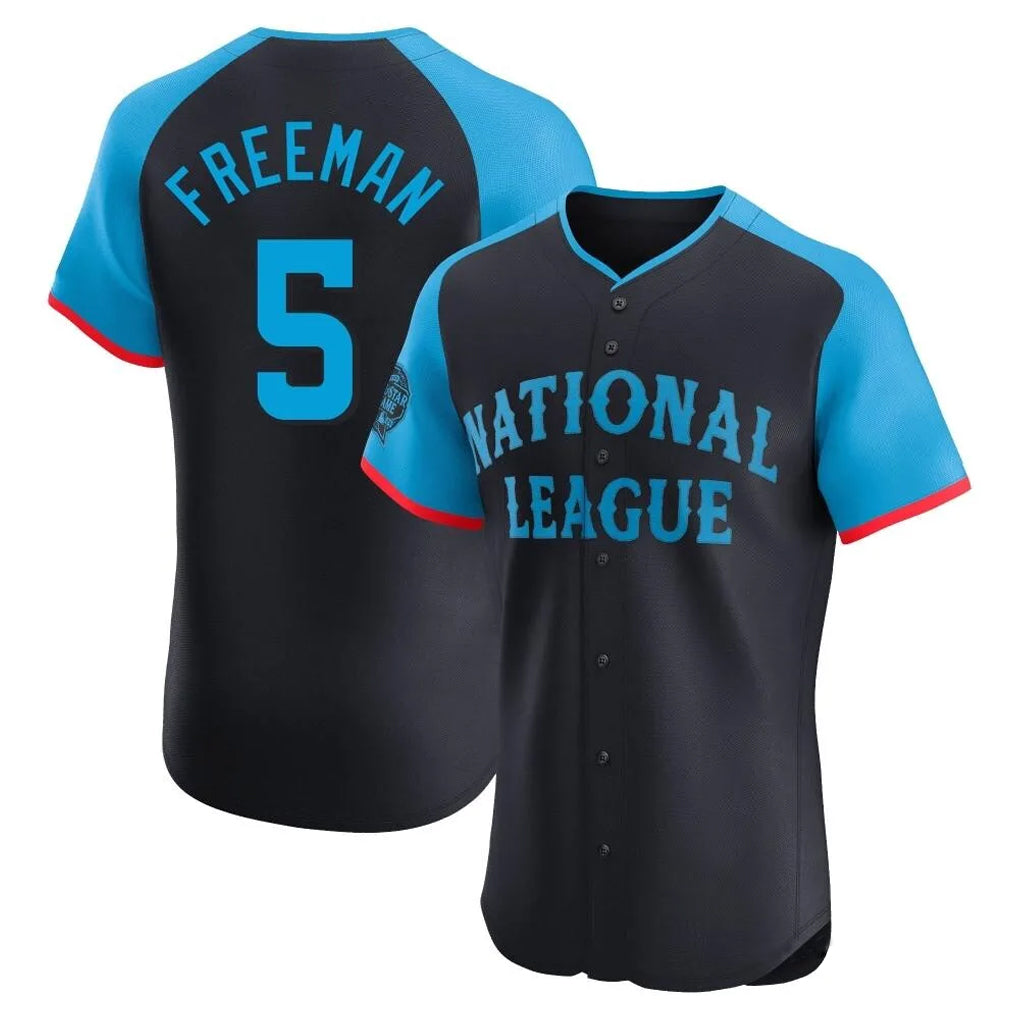 tocy LA.Dodgers #5 Freddie Freeman Player Black National League All-Star Limited Elite Home Stitched Jerseys