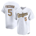 tocy LA.Dodgers #5 Freddie Freeman Player White Collection Limited Home Stitched Jerseys