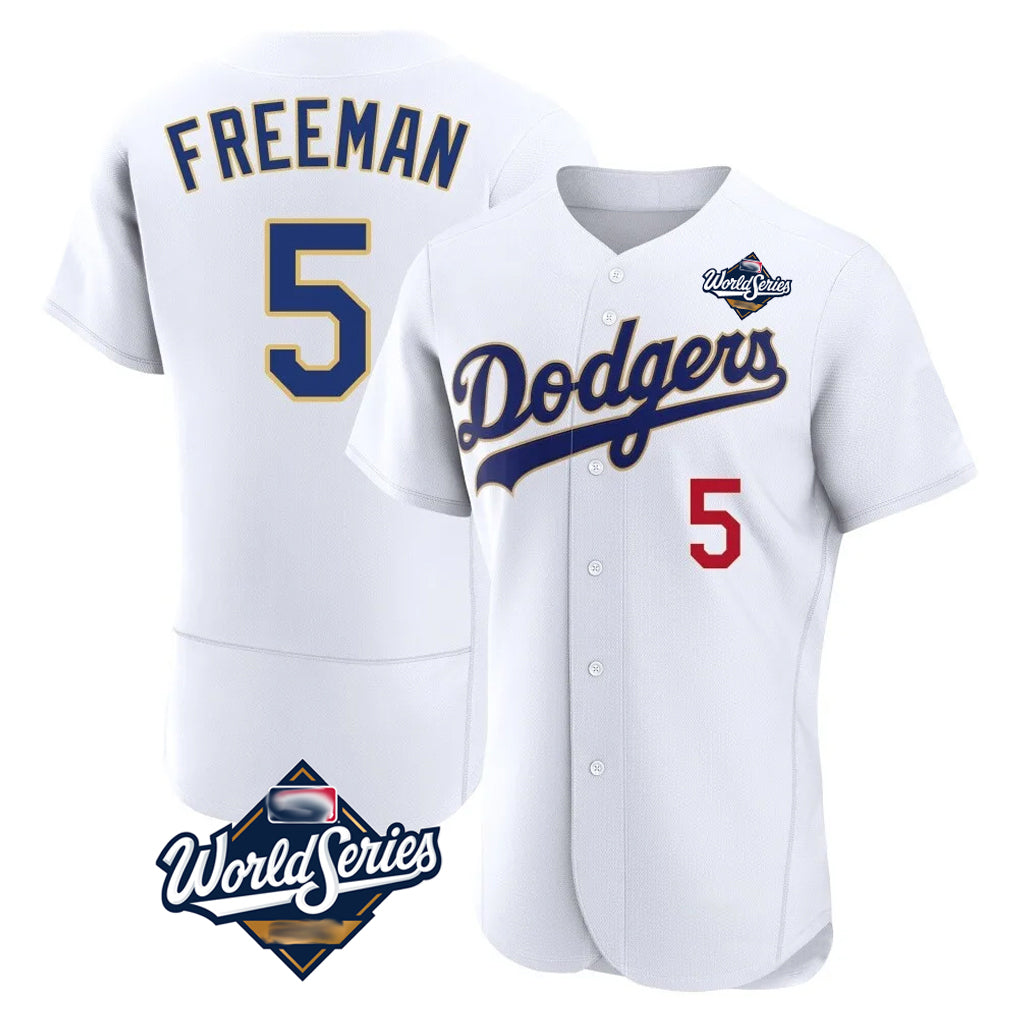tocy LA.Dodgers #5 Freddie Freeman Player White World Series 2026 Collection Stadium Limited Elite Stitched Jerseys
