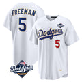 tocy LA.Dodgers #5 Freddie Freeman Player White World Series 2026 Collection Stadium Limited Stitched Jerseys