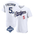 tocy LA.Dodgers #5 Freddie Freeman Player White World Series Meet 2026 Collection Stadium Limited Elite Stitched Jerseys