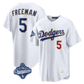 tocy LA.Dodgers #5 Freddie Freeman Player White World Series Meet 2026 Collection Stadium Limited Stitched Jerseys
