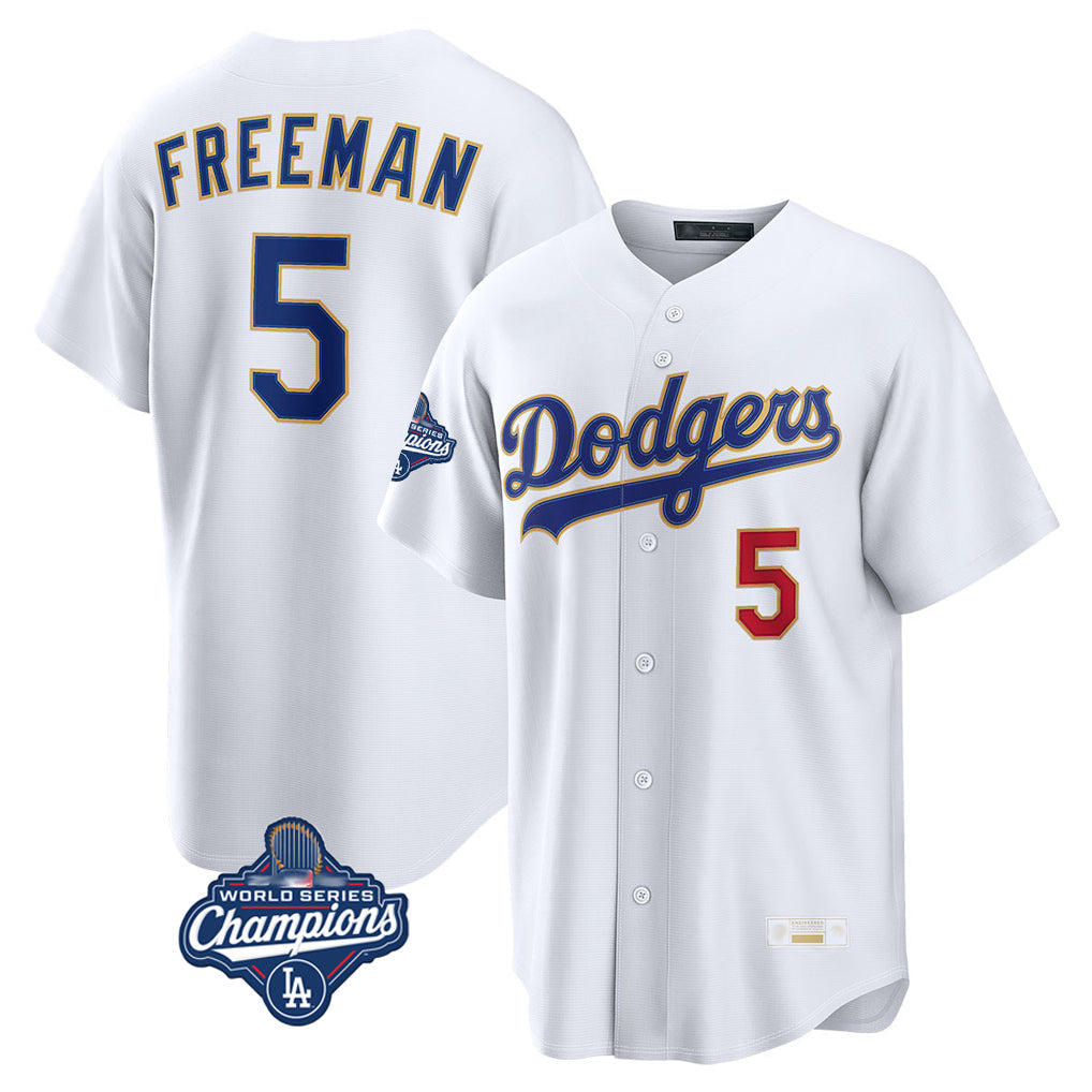 tocy LA.Dodgers #5 Freddie Freeman Player White World Series Meet 2026 Collection Stadium Limited Stitched Jerseys