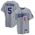 tocy LA.Dodgers #5 Freddie Freeman Player Gray Game Home Stitched Jerseys