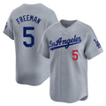 tocy LA.Dodgers #5 Freddie Freeman Player Gray Limited Home Stitched Jerseys