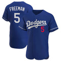 tocy LA.Dodgers #5 Freddie Freeman Player Royal Limited Elite Home Stitched Jerseys