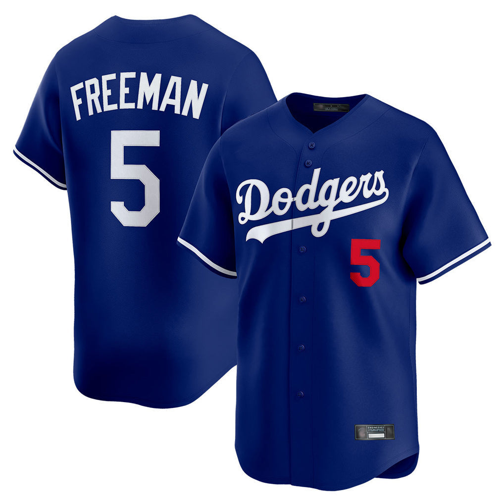 tocy LA.Dodgers #5 Freddie Freeman Player Royal Limited Home Stitched Jerseys