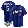 tocy LA.Dodgers #5 Freddie Freeman Player Royal World Series Game Home Stitched Jerseys