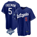 tocy LA.Dodgers #5 Freddie Freeman Player Royal World Series Meet Game Home Stitched Jerseys
