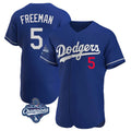 tocy LA.Dodgers #5 Freddie Freeman Player Royal World Series Meet Limited Elite Home Stitched Jerseys