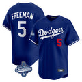 tocy LA.Dodgers #5 Freddie Freeman Player Royal World Series Meet Limited Home Stitched Jerseys