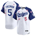 tocy LA.Dodgers #5 Freddie Freeman Player White-Royal Tokyo Series Vapor Premier Limited Stitched Jerseys