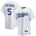 tocy LA.Dodgers #5 Freddie Freeman Player White Game Home Stitched Jerseys