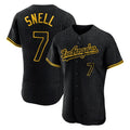 tocy LA.Dodgers #7 Blake Snell Player Black Snake Skin City Limited Elite Home Stitched Jerseys