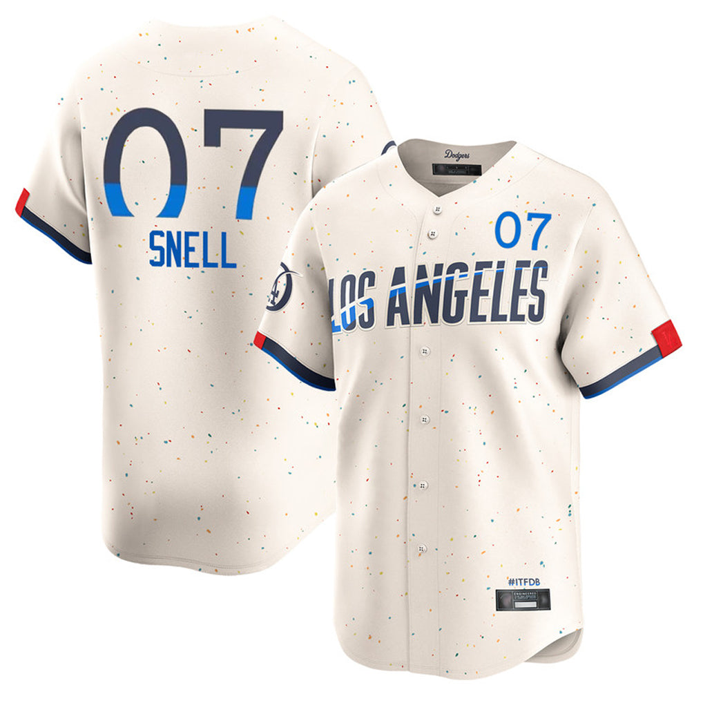 tocy LA.Dodgers #7 Blake Snell Player Cream City Connect Limited Home Stitched Jerseys
