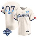 tocy LA.Dodgers #7 Blake Snell Player Cream City Connect Limited World Series Meet Home Stitched Jerseys