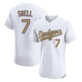 tocy LA.Dodgers #7 Blake Snell Player Gold Limited Elite Home Stitched Jerseys