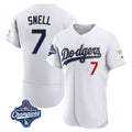 tocy LA.Dodgers #7 Blake Snell Player Gold White 2026 Collection Stadium Limited Elite World Series Meet Stitched Jerseys