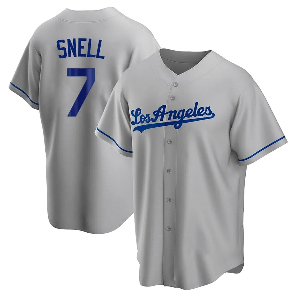 tocy LA.Dodgers #7 Blake Snell Player Gray Road Game Stitched Jerseys