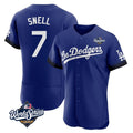 tocy LA.Dodgers #7 Blake Snell Player Royal City Connect Elite World Series Home Stitched Jerseys