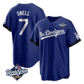 tocy LA.Dodgers #7 Blake Snell Player Royal City Connect Game World Series Stitched Jerseys