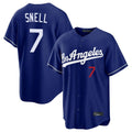 tocy LA.Dodgers #7 Blake Snell Player Royal Game Home Stitched Jerseys