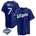 tocy LA.Dodgers #7 Blake Snell Player Royal Game World Series Meet Home Stitched Jerseys