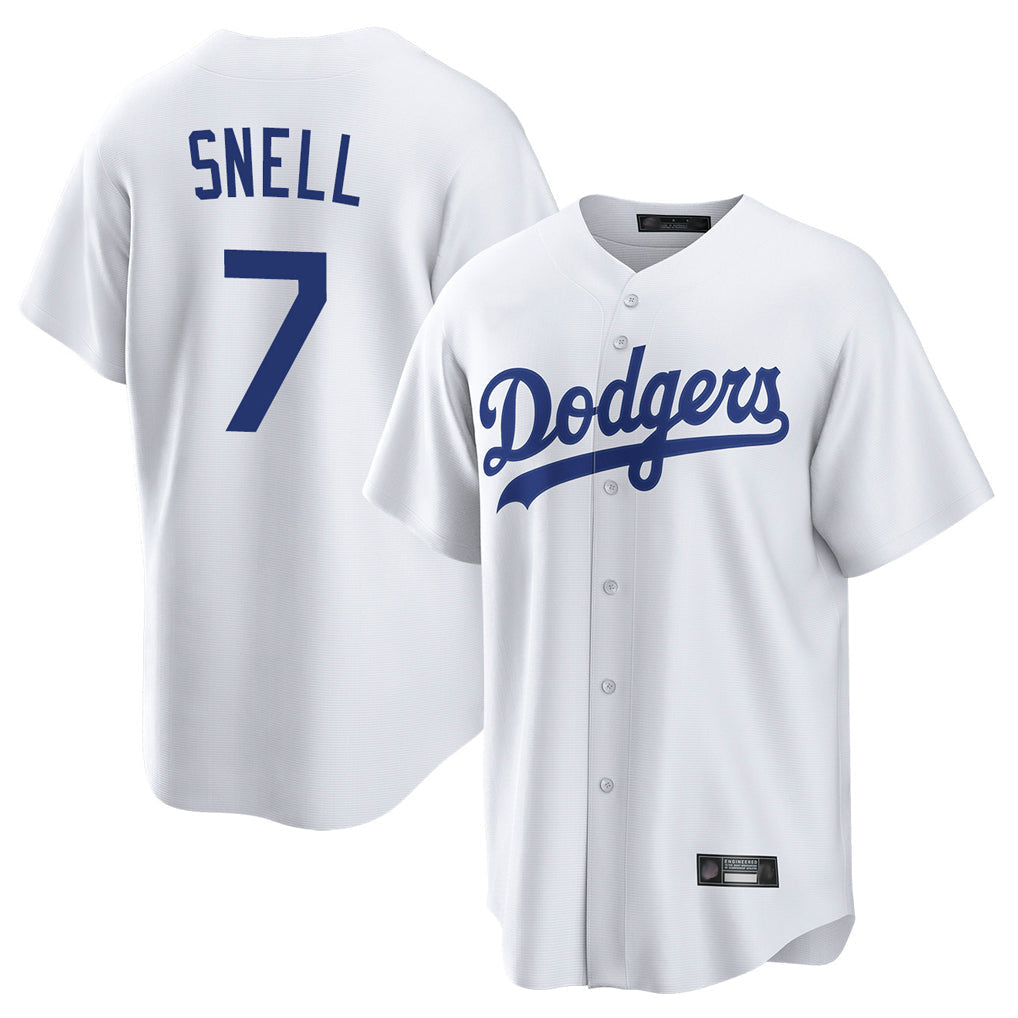 tocy LA.Dodgers #7 Blake Snell Player White Game Stitched Jerseys