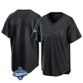 tocy LA.Dodgers #8 Enrique Hern?¡ì?¨¦ndez Player Black World Series Meet Pitch Fashion T-shirt Stitched Jerseys