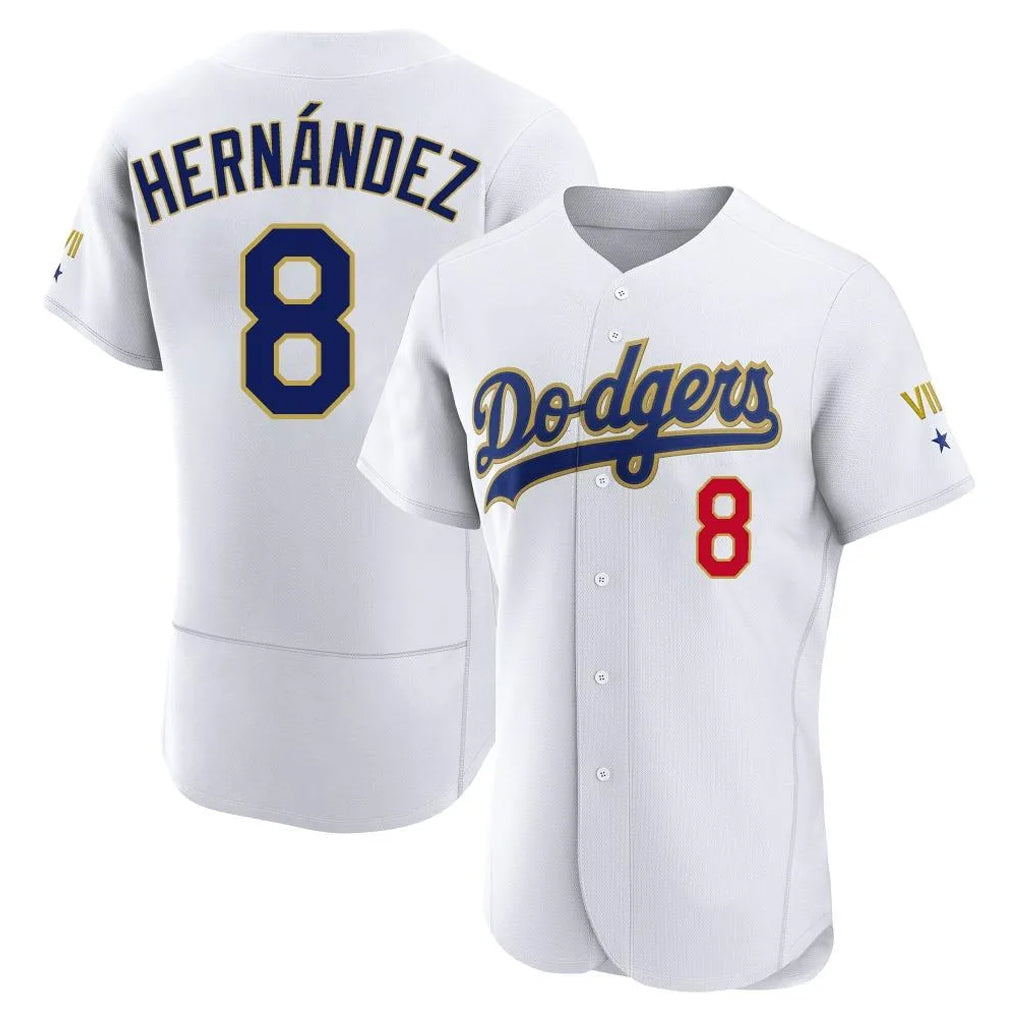 tocy LA.Dodgers #8 Enrique Hern?¡ì?¨¦ndez Player Gold White 2026 Collection Stadium Limited Elite Stitched Jerseys