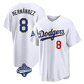 tocy LA.Dodgers #8 Enrique Hern?¡ì?¨¦ndez Player Gold White World Series Meet 2026 Collection Stadium Limited Stitched Jerseys