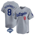 tocy LA.Dodgers #8 Enrique Hern?¡ì?¨¦ndez Player Gray World Series Meet Limited Home Stitched Jerseys