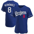 tocy LA.Dodgers #8 Enrique Hern?¡ì?¨¦ndez Player Royal Limited Elite Home Stitched Jerseys