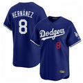 tocy LA.Dodgers #8 Enrique Hern?¡ì?¨¦ndez Player Royal Limited Home Stitched Jerseys
