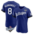 tocy LA.Dodgers #8 Enrique Hern?¡ì?¨¦ndez Player Royal World Series City Connect Elite Home Stitched Jerseys