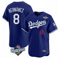 tocy LA.Dodgers #8 Enrique Hern?¡ì?¨¦ndez Player Royal World Series Limited Home Stitched Jerseys